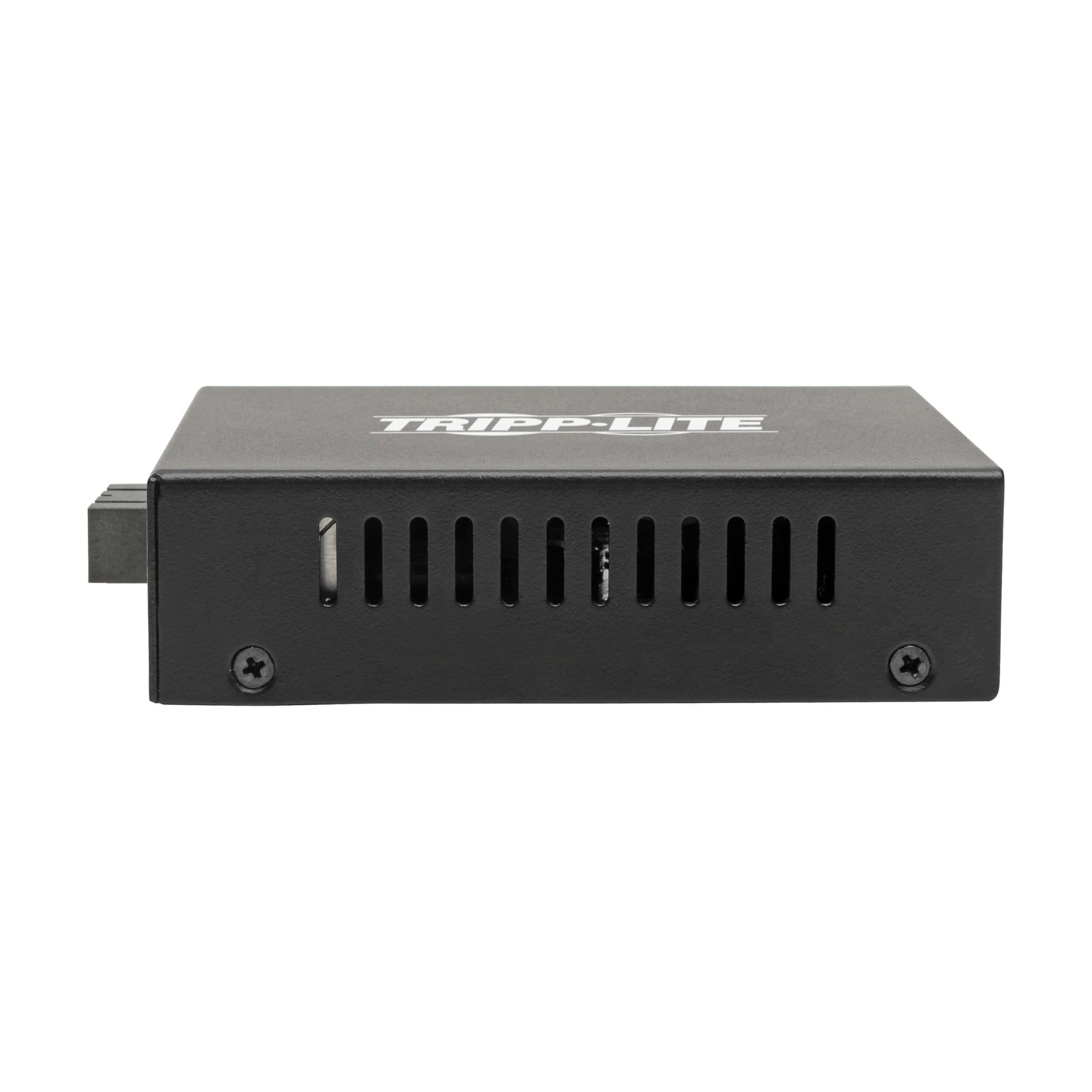 Tripp Lite N785-INT-SC-SM Ethernet to Fiber Converter - Gigabit Network Extender with RJ45 to SC Duplex Singlemode Fiber, 1310nm Wavelength, Extends Up to 20Km/12.4 Miles - 2-Year Warranty - Ideal for Long-Distance Network Connections in Offices, Data Centers & Industrial Applications