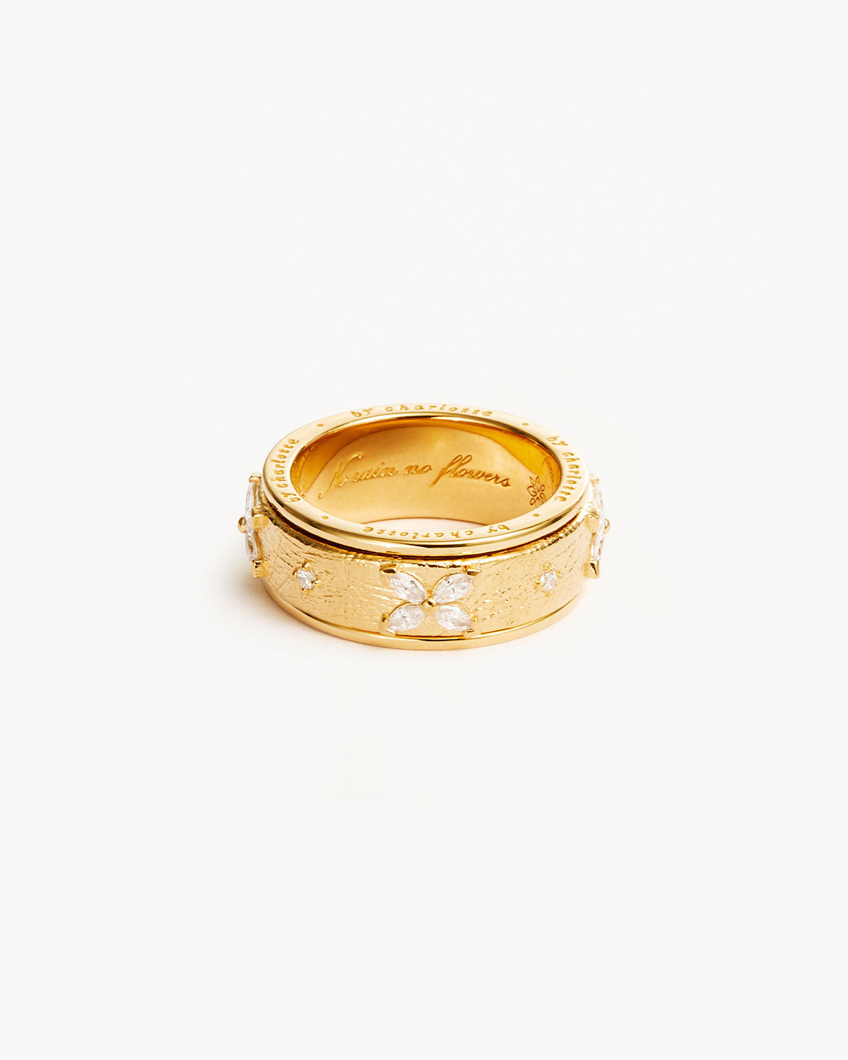 18K Gold Vermeil Spinning Meditation Ring - 