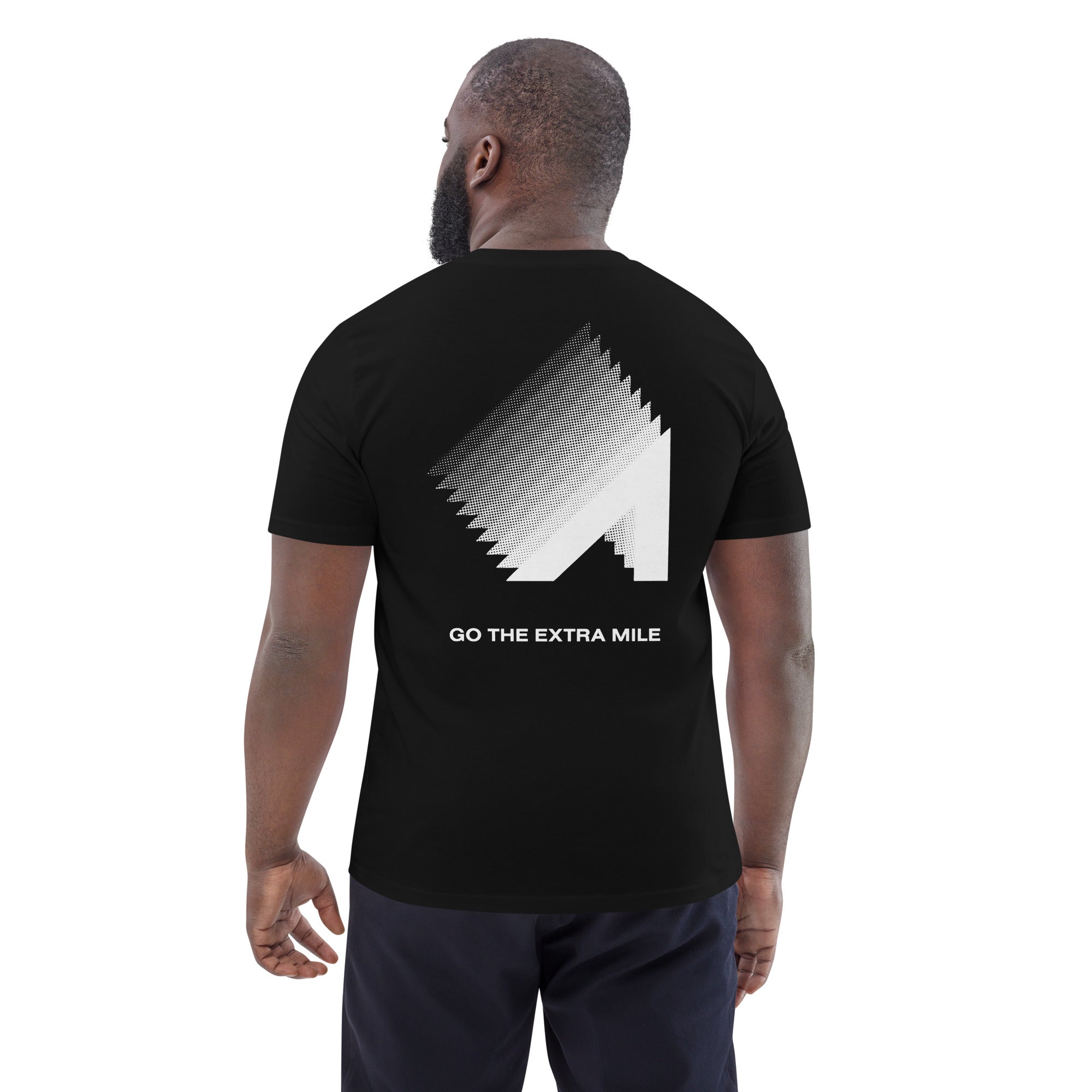 Go The Extra Mile Unisex Organic Cotton T-Shirt - Eco-Friendly Casual Wear for Men & Women - Perfect for Everyday Outfits, Gym, and Travel