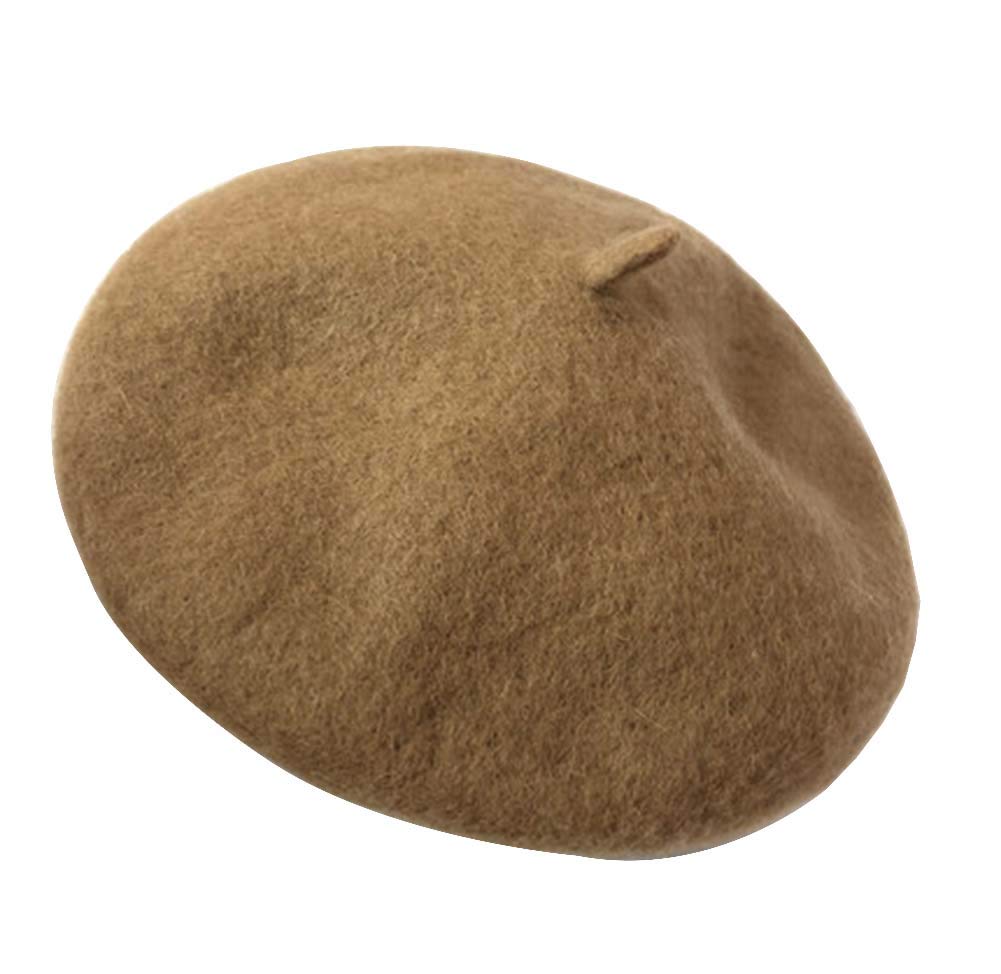 Black Temptation Korean Style Women's Winter Beret - Retro Fashion Khaki Beret for Casual Outings and Street Style