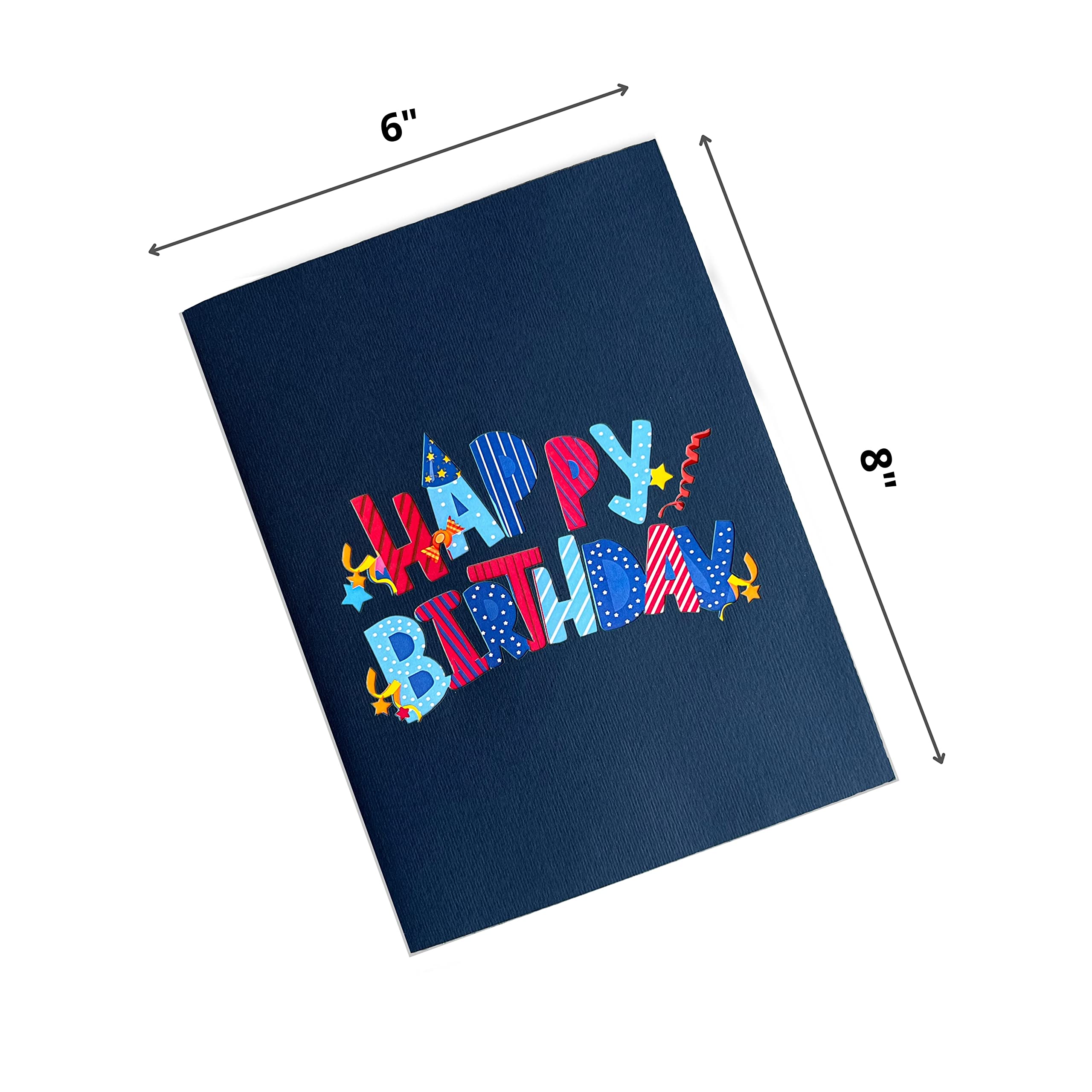 3D Happy Birthday Cards for Men - Father's Day, Dad, Husband, Brother, Son & Grandfather Greeting Cards - 6