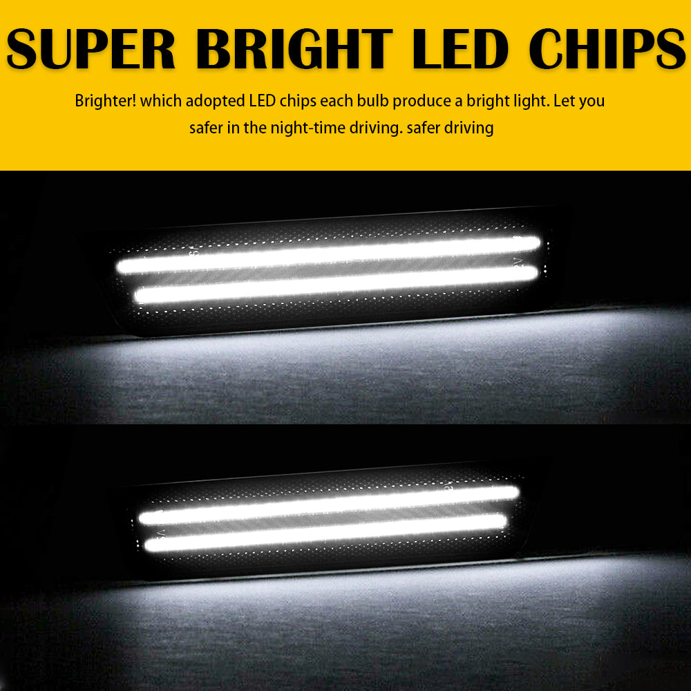 Bright LED Front & Rear Side Marker Lights for 2008-2014 Dodge Challenger & 2011-2014 Charger - Enhanced Visibility & Style for Night Driving & Car Customization