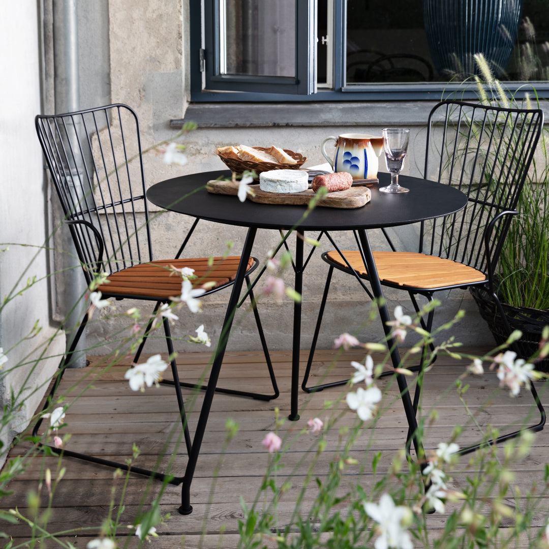 Outdoor Cafe Table - Weather-Resistant Round Bistro Table for Patio, Garden, and Restaurant Use - Perfect for Dining, Relaxing, and Entertaining Outdoors