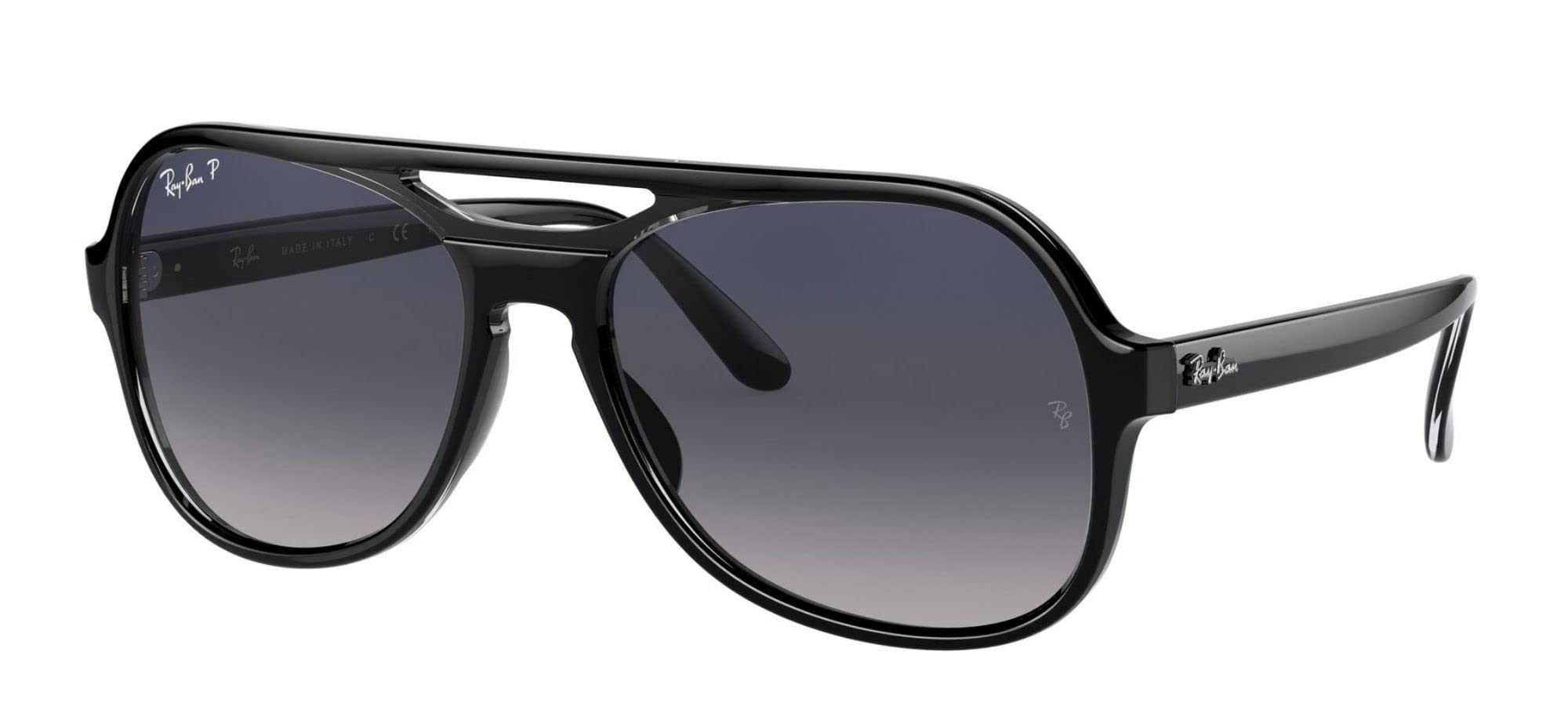 Ray-Ban RB4357 Powderhorn Aviator Sunglasses for Men & Women - Polarized UV Protection - Classic Pilot Style for Driving, Travel & Outdoor Activities