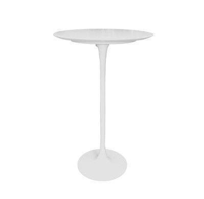Eero Saarinen Tulip Table - 24 Inch Round Cocktail Height Dining Table | Mid-Century Modern Design for Living Room, Bar or Restaurant Decor