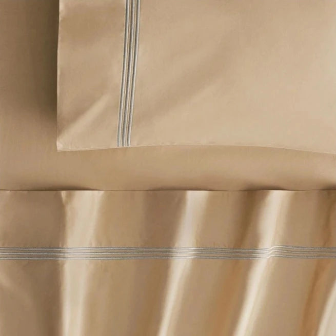 Sheridan 1200 Thread Count Palais Lux ALMOND Standard Pillowcase Pair - Ultra Soft Luxury Bedding for Hotel-Style Comfort