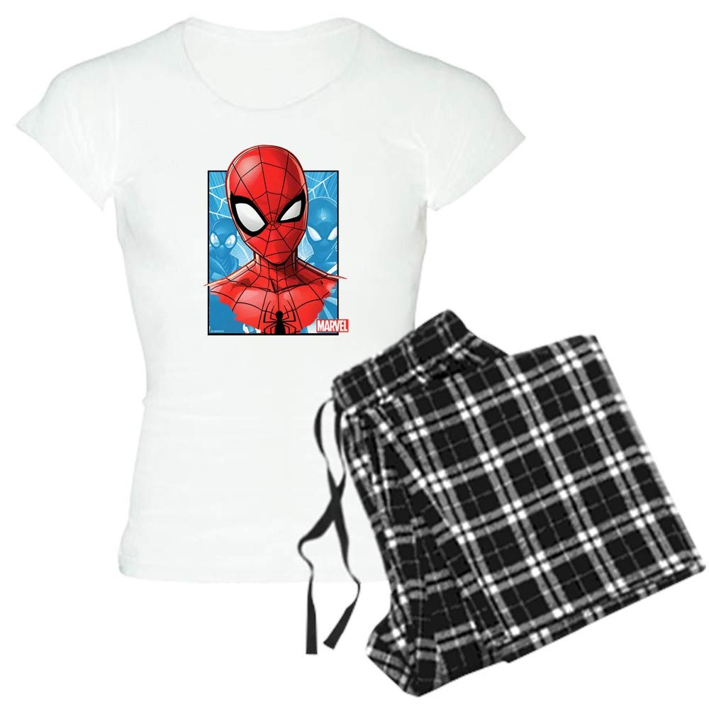 Spider-Man Face Women's Lightweight Pajama Set - Soft Sleepwear for Women & Girls - Perfect for Lounge, Sleepovers & Movie Nights