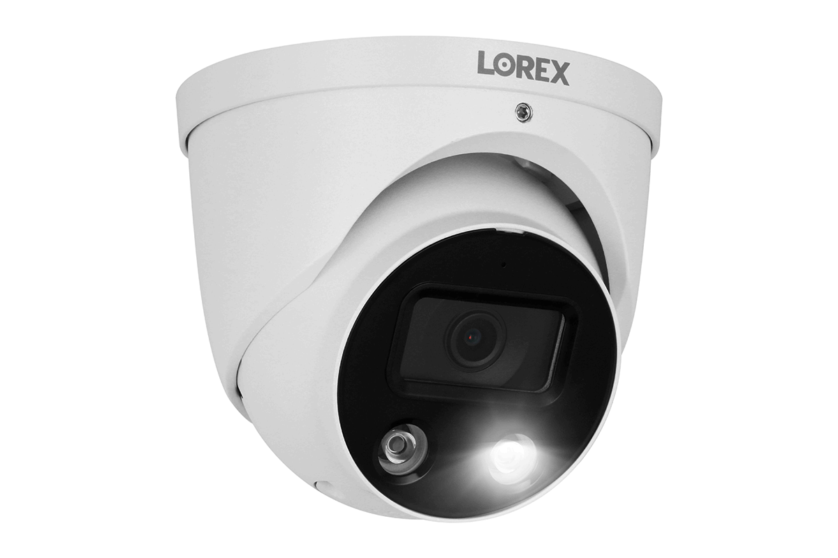 Lorex 16 Channel Fusion NVR System with 8 Smart Deterrence Security Cameras - 4K Ultra HD Surveillance for Home & Business Security Monitoring