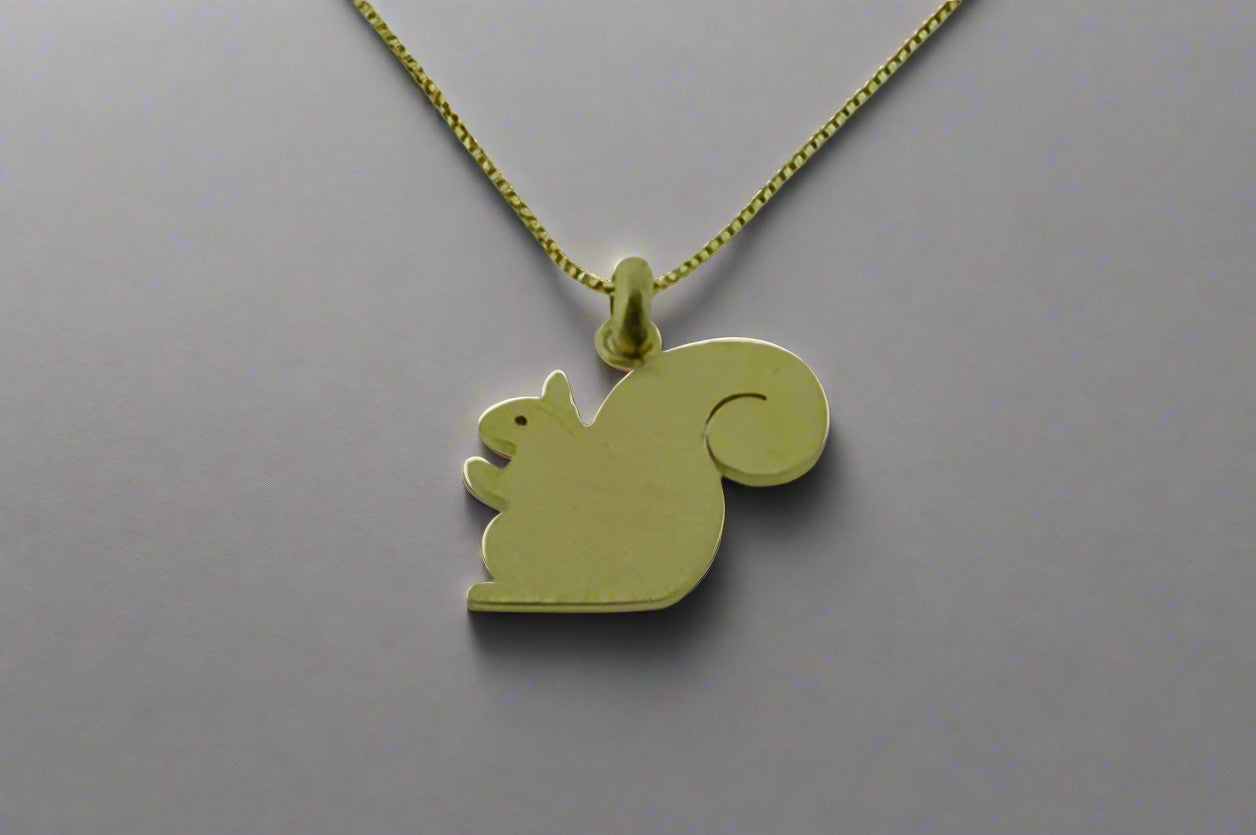 Little Squirrel Necklace - 18K Gold Plated Dainty Pendant Jewelry for Women - Perfect for Everyday Wear, Gifts & Special Occasions
