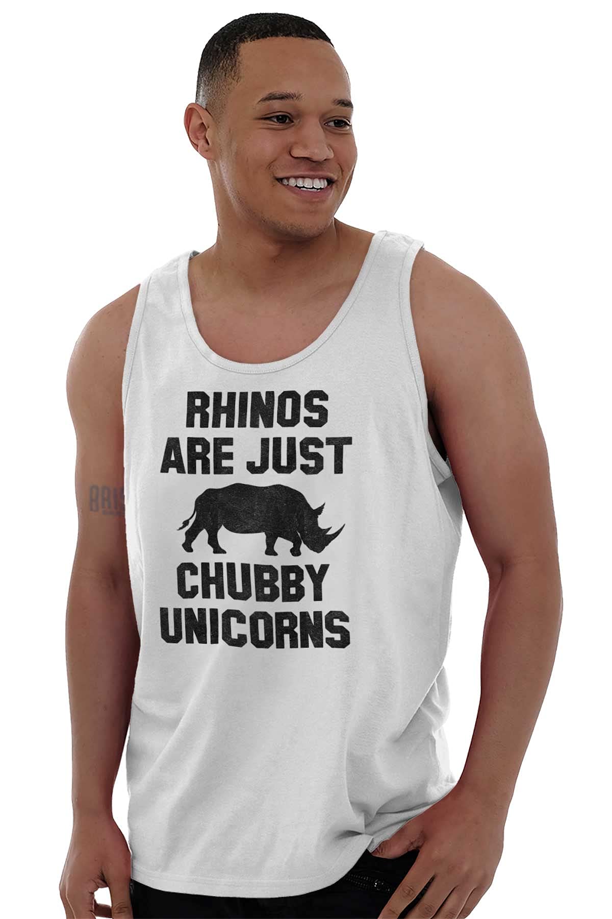 Funny Rhino Unicorn Graphic Tank Top for Men & Women - Perfect for Casual Wear, Gifts, and Animal Lovers