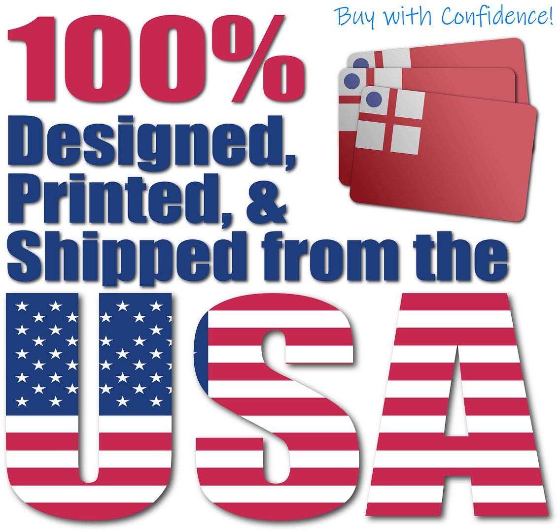 3M Reflective NE Endicott Flag Stickers - Safety Decals for Helmets & Bikes