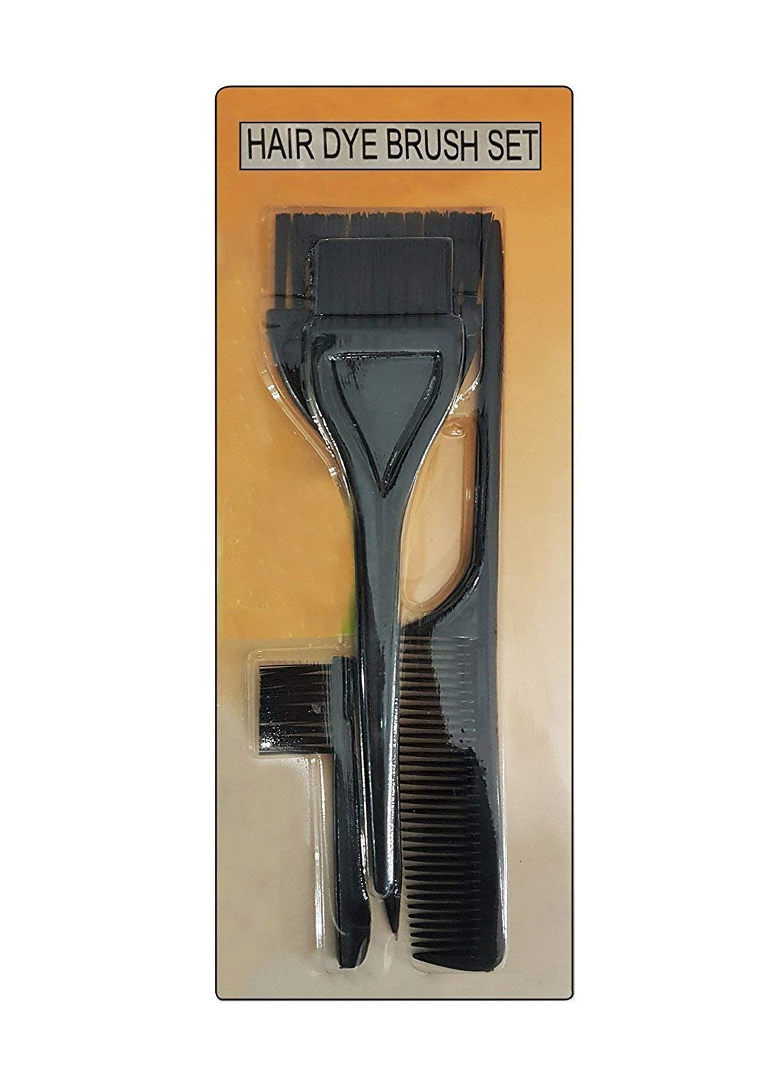 BOXO Hair Coloring Kit with Comb Brush - Black (1 Pack) - Easy At-Home Hair Dye Application for Men & Women