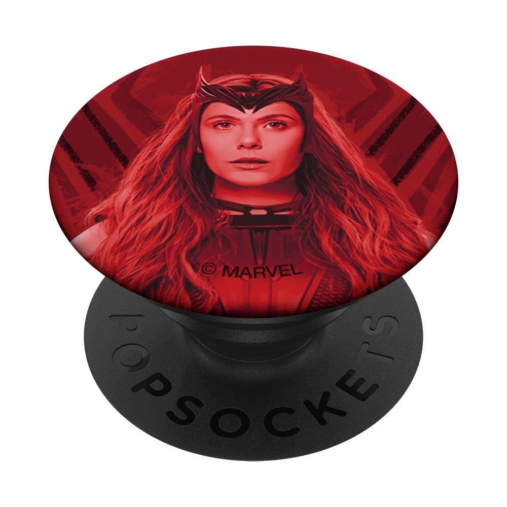 Marvel WandaVision Wanda Maximoff Scarlet Witch PopSockets PopGrip - Swappable Phone Grip & Stand for Phones, Tablets | Perfect for Marvel Fans, Movie Nights & Superhero Collectors