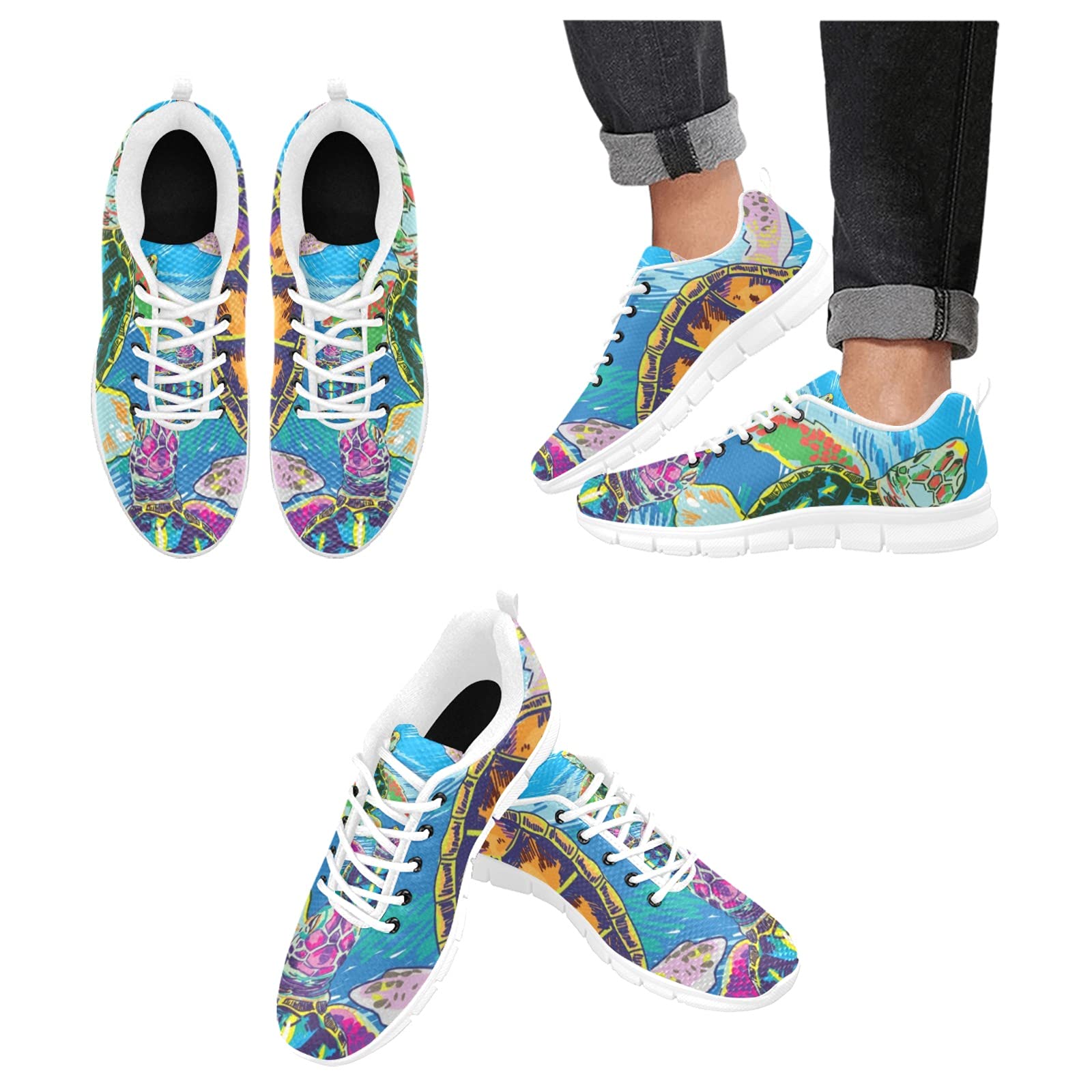 ANANGTEE Women's Fashion Sneakers - Leopard Print Casual Slip-On Walking Shoes | Lightweight, Breathable & Non-Slip with Arch Support | Perfect for Workouts, Running & Daily Wear