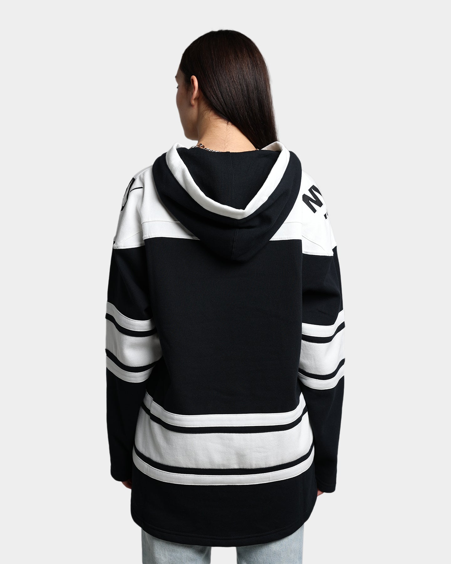 47 Brand New York Islanders Superior Lacer Hoodie - Men's NHL Team Zip-Up Sweatshirt - Jet Black - Perfect for Game Day & Casual Wear