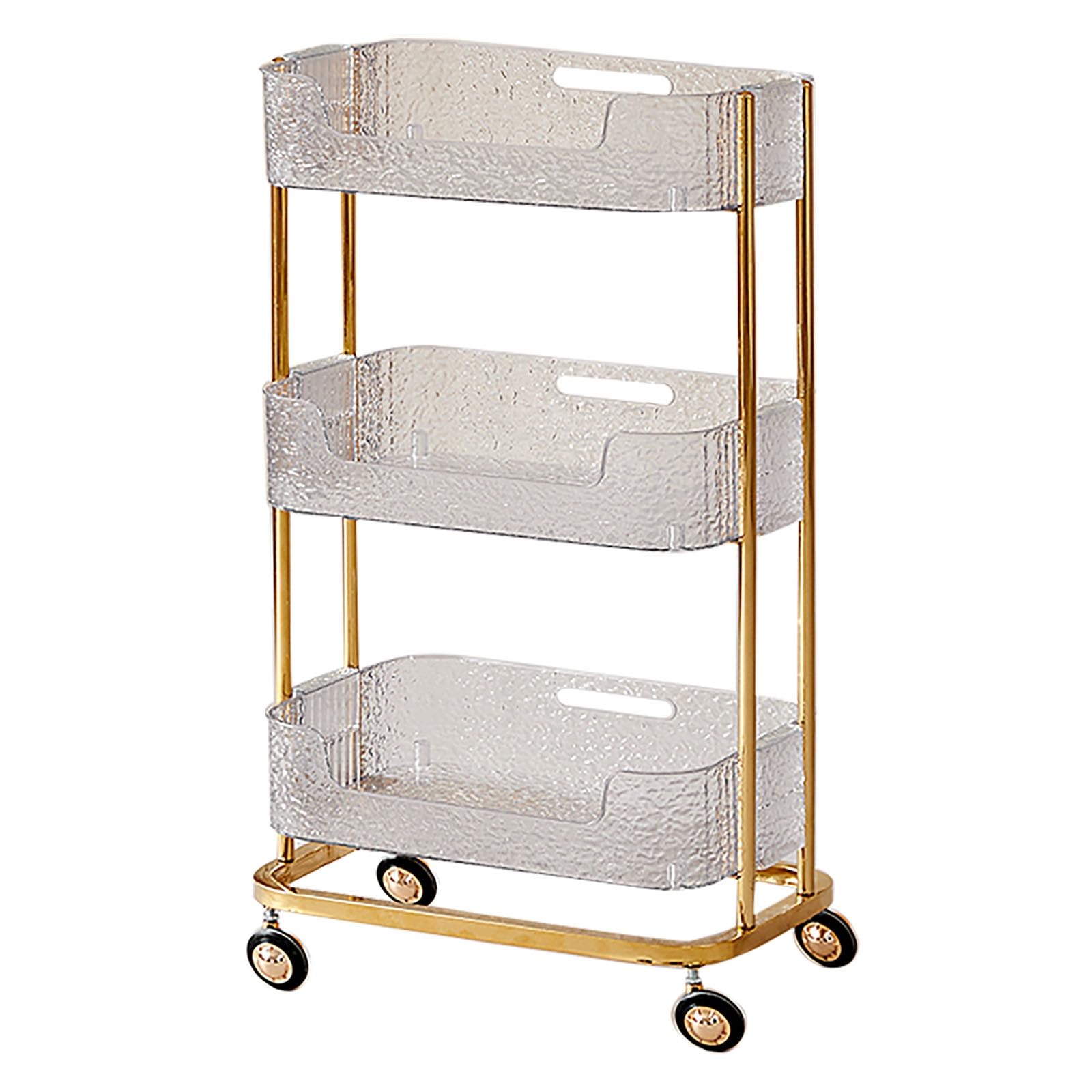 Modern Beauty Salon Cart with Wheels - Space Saving Salon Trolley & Multipurpose Beauty Cart Organizer for Spa, Barbershop, Lash & Tattoo - Perfect for Mobile Stylists & Small Spaces