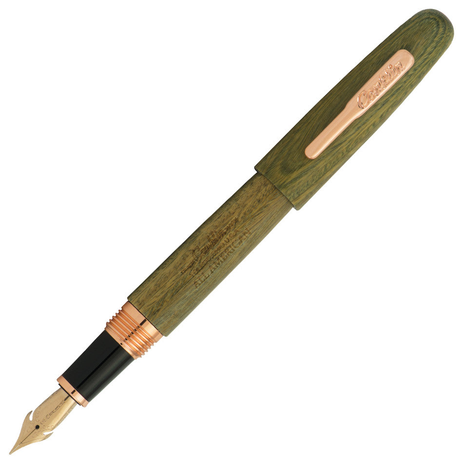 Conklin All American 898 Fountain Pen - Limited Edition Pau Preto Rose Gold Nib - Luxury Writing Instrument for Professionals & Collectors - Perfect for Signing Documents, Journaling & Gift Giving