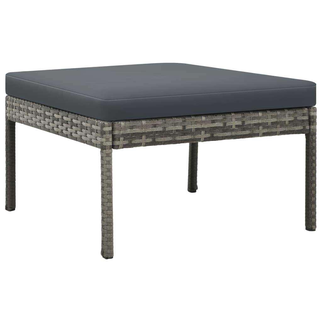 FAMIROSA 3-Piece Outdoor Patio Furniture Set - Gray Wicker Rattan Sofa with Cushions - Perfect for Garden, Backyard, Poolside & Balcony Relaxation