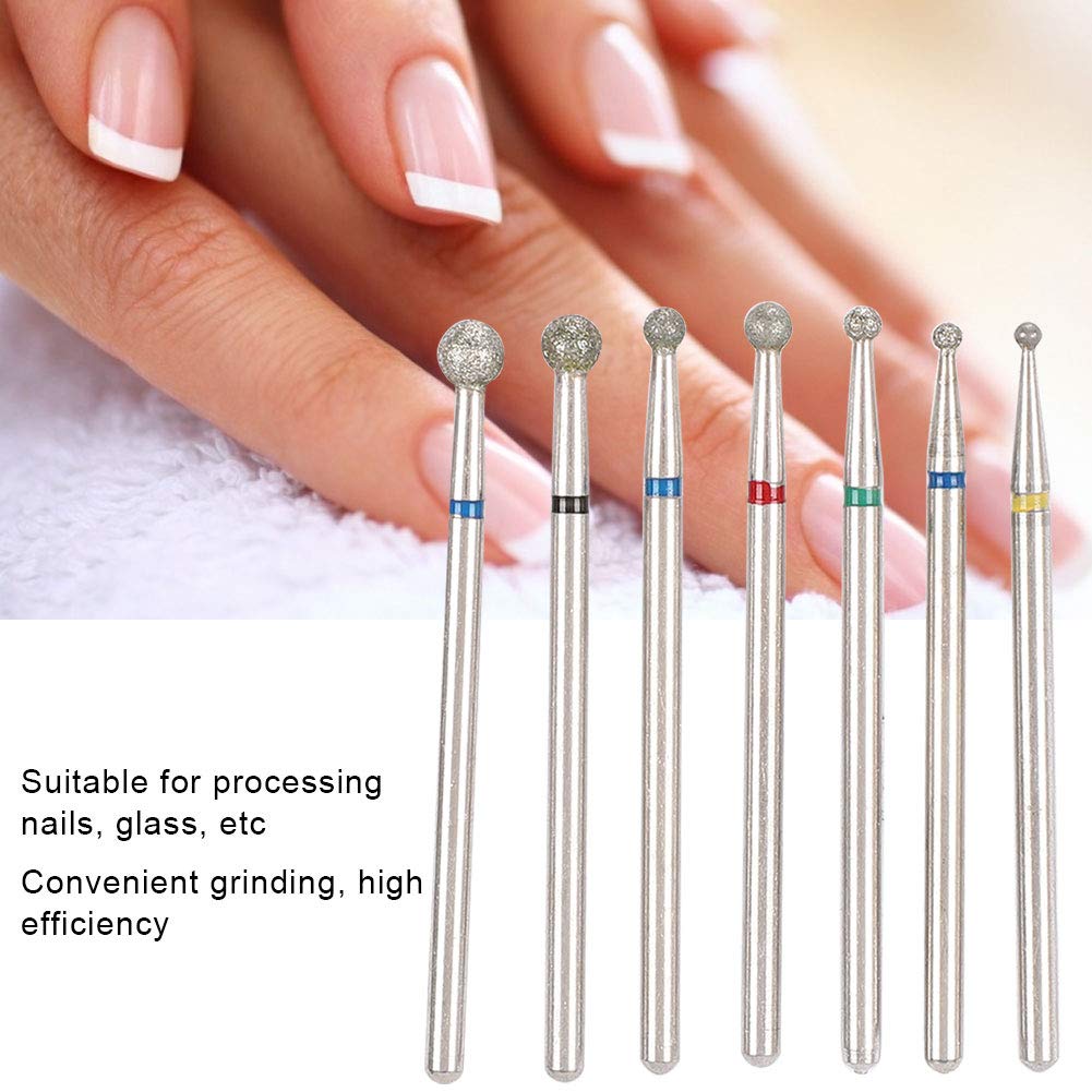 7-Piece Nail Drill Bits Set for Manicure & Pedicure - 3/32