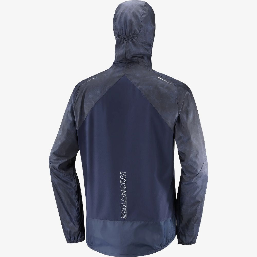 Salomon Men's Bonatti Cross FZ Hoodie - Lightweight Water-Resistant Hiking Jacket for Outdoor Adventures & Travel