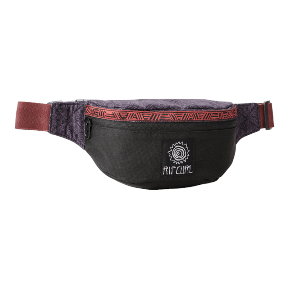 Rip Curl Waist Bag - Waterproof & Durable Solid Rock Design for Men & Women - Perfect for Travel, Hiking, and Outdoor Adventures