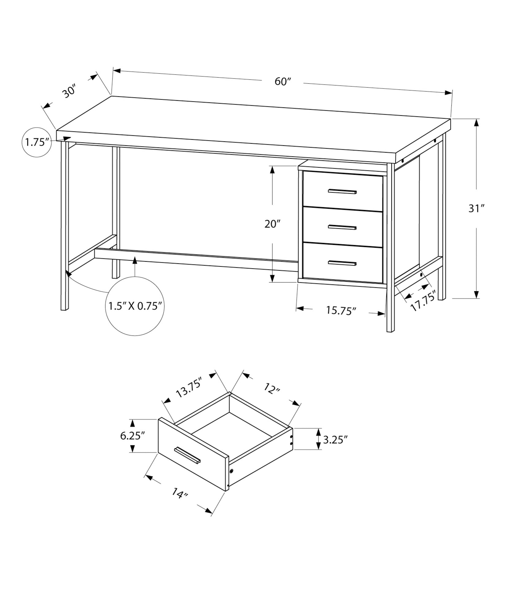 60L Office Series Natural with Silver Metal Storage Cabinet - Perfect for Home, Office & Classroom Organization