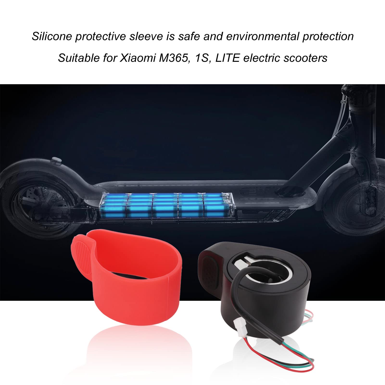 OUKENS Electric Scooter Thumb Throttle Accelerator with Silicone Cover - Replacement Thumb Control for E-Scooters - Perfect for Commuting & Urban Riding