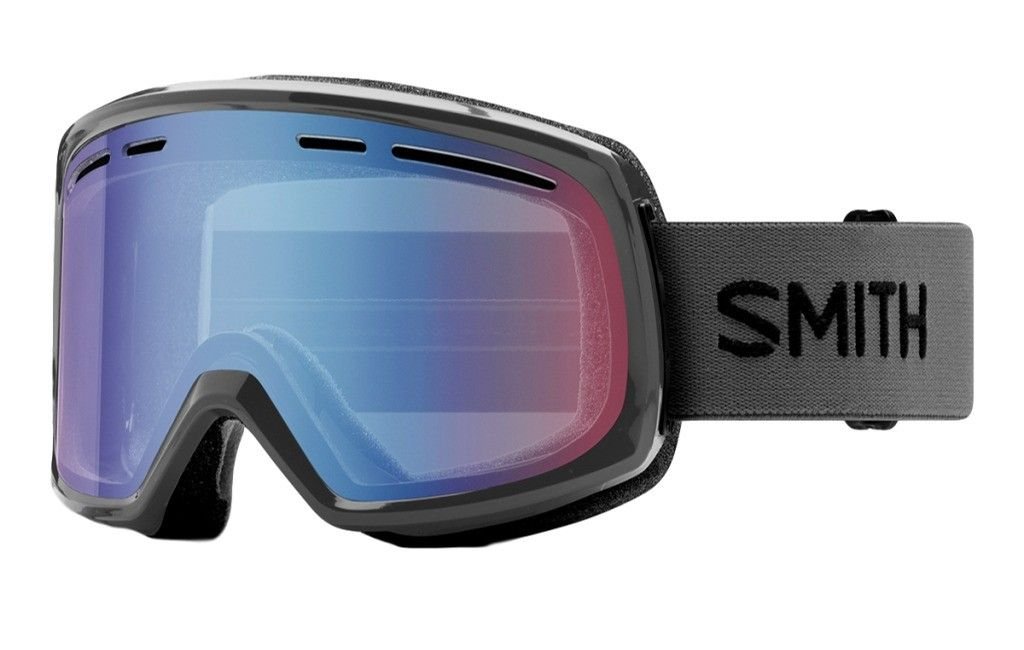 Smith Optics 2019 Range Snow Goggles - Anti-Fog, UV Protection, Wide Lens (Charcoal/Blue Sensor Mirror) - Perfect for Skiing, Snowboarding & Winter Sports