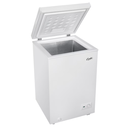 EPIC ECF35W 3.5 Cubic Feet Energy Efficient Chest Freezer for Home, Garage, or Basement - Perfect for Frozen Food Storage and Meal Prep