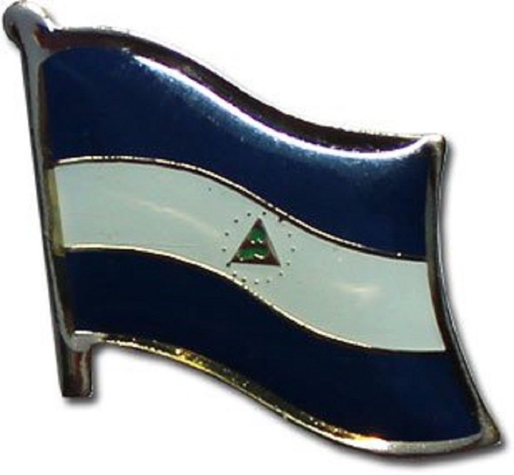 Wholesale Pack of 50 Nicaragua Country Flag Bike Hat Cap Lapel Pins - Patriotic Accessories for Cycling, Sports, and National Pride Events