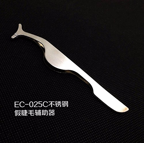 Professional False Eyelash Applicator Set - 2pcs Mascara Eyelash Clip Curler Tweezers Makeup Tools for Easy Eyelash Extension Application | Perfect for Salon, Home Use & Travel