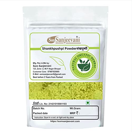 Organic SomSanjeevani Shankhpushpi Powder for Hair Growth & Scalp Care - 50g | Ayurvedic Herbal Supplement for Stronger, Healthier Hair | Perfect for DIY Hair Masks & Natural Hair Treatments