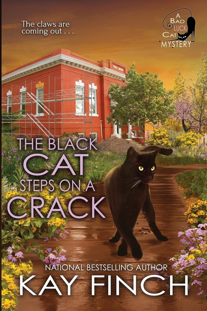 The Black Cat Steps on a Crack (A Bad Luck Cat Mystery) - Cozy Mystery Novel for Cat Lovers, Perfect for Halloween Reading & Book Club Discussions
