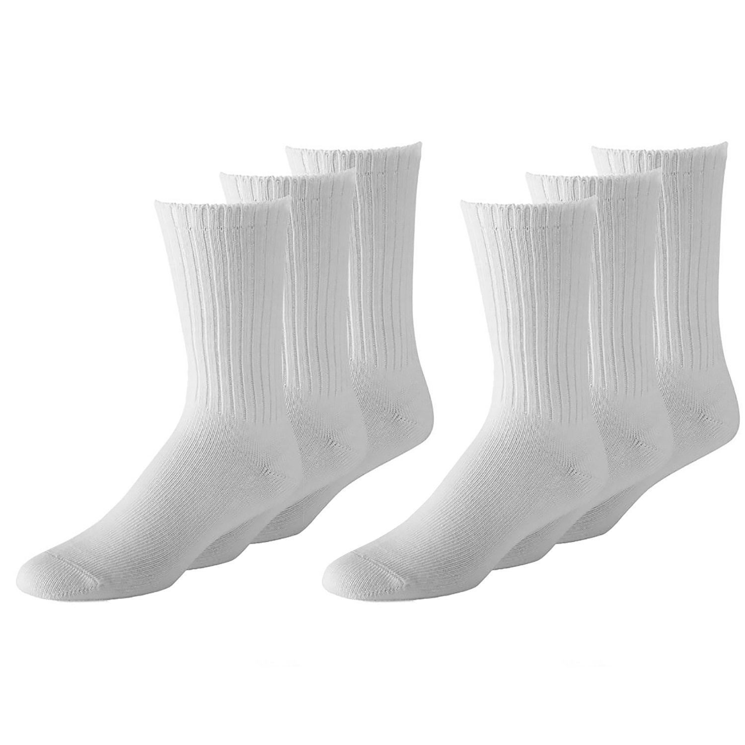 Unisex Classic Crew Athletic Sports Cotton Socks 15 Pack - Breathable Comfort for Running, Gym & Everyday Wear