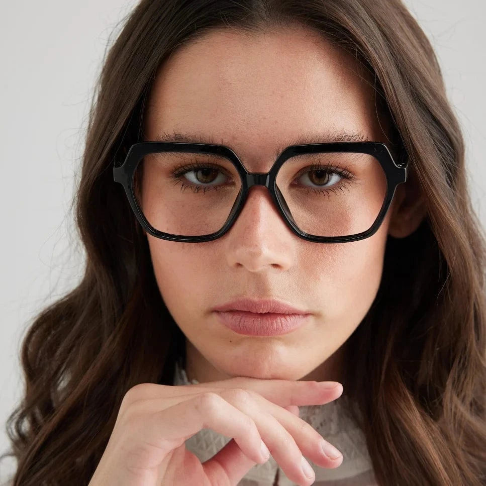 Premium Maya Black Reading Glasses +1.50 to +3.50 Strength - Lightweight & Stylish for Women & Men - Perfect for Reading, Computer Work & Crafts