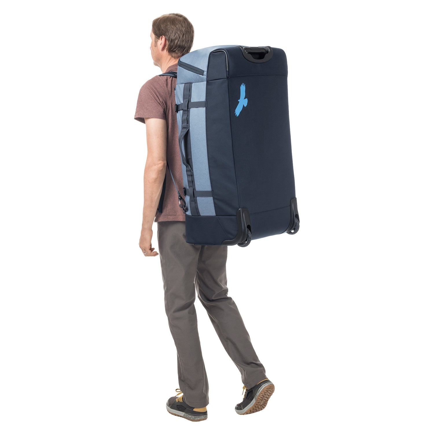 Eagle Creek Cargo Hauler XT Wheeled Duffel 32 Inch Durable Travel Bag - Glacier Blue for Adventure Travel & Outdoor Gear Storage