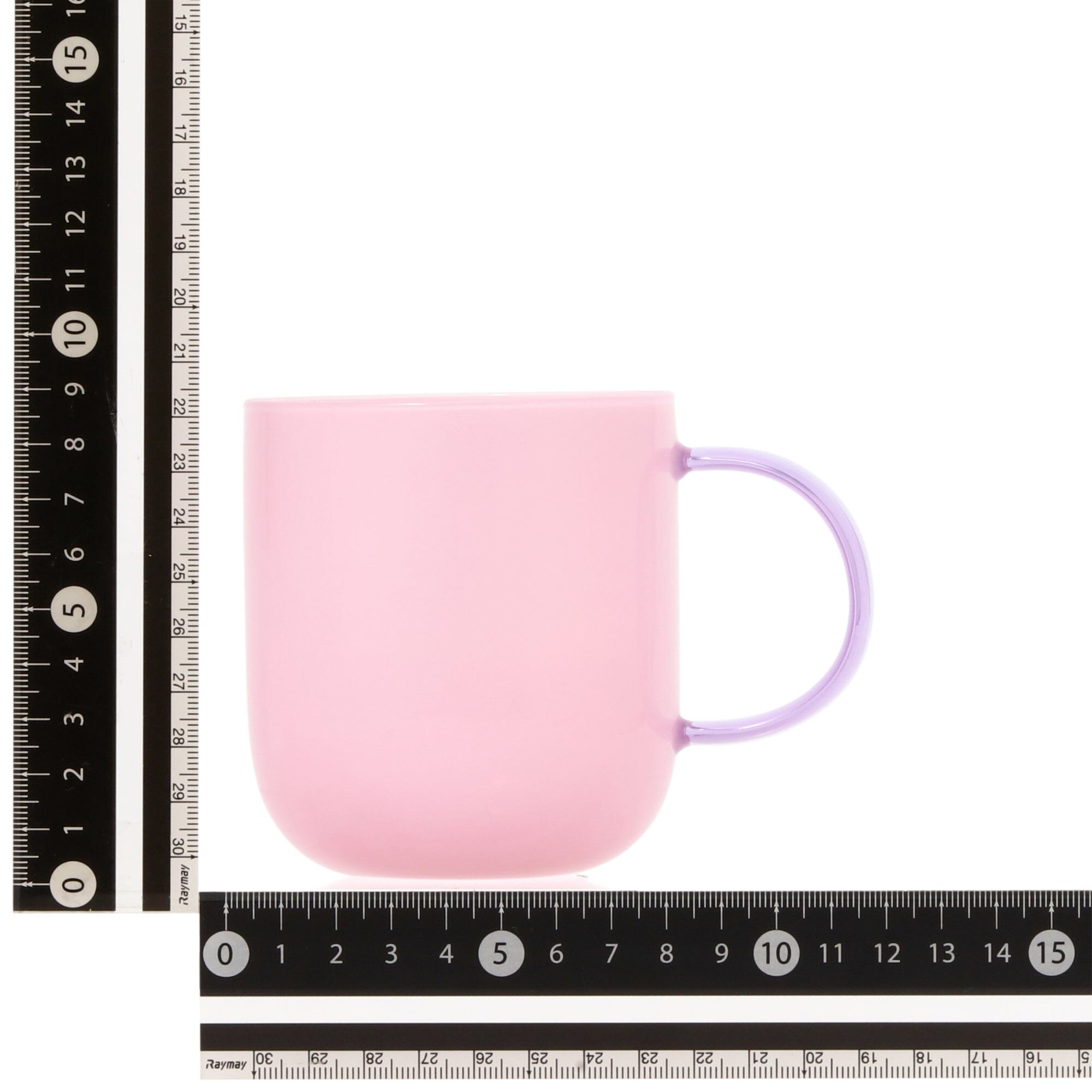 Premium Milky White Heat-Resistant Glass Mug with Pink Accents - Perfect for Hot Coffee, Tea, and Soups at Home or Office