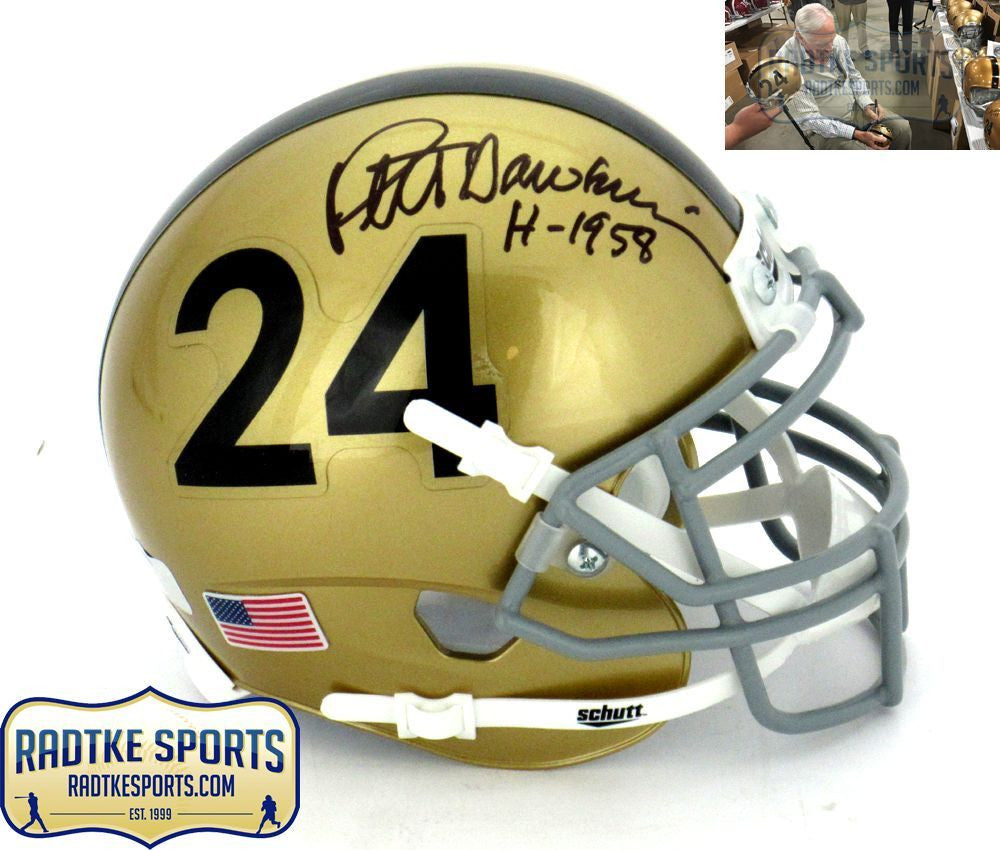 Pete Dawkins Autographed Schutt Army Black Knights Mini Helmet - Hall of Fame 1993 - Collectible Football Memorabilia for Fans & Display