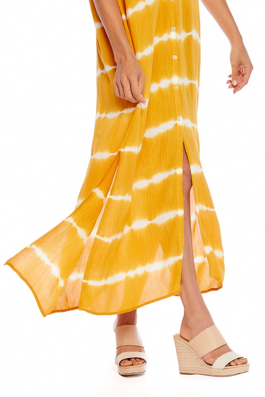 Mud Pie Women's Sleeveless Maxi Dress - Flowy Summer Beach Dress for Vacation, Party & Casual Wear