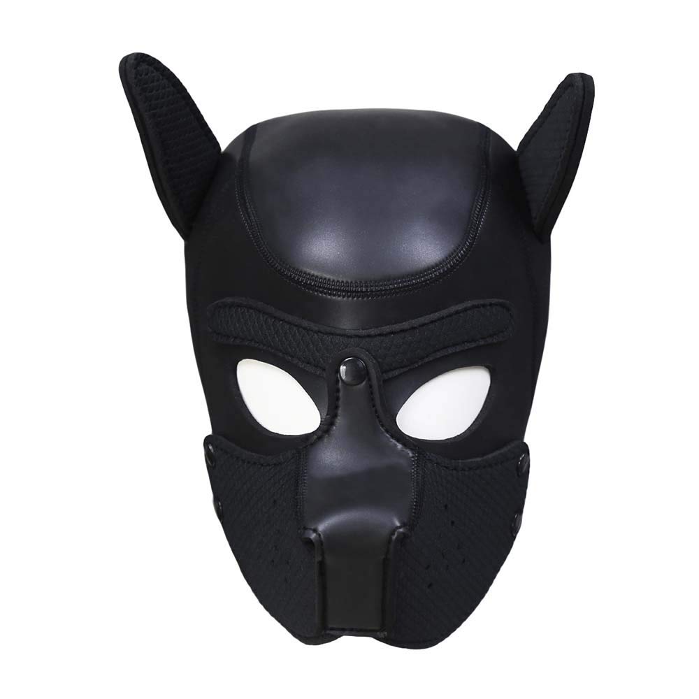 Custom Neoprene Puppy Hood - Full Face Dog Mask Costume for Pets & Cosplay | Perfect for Halloween, Parties, and Animal-Themed Events