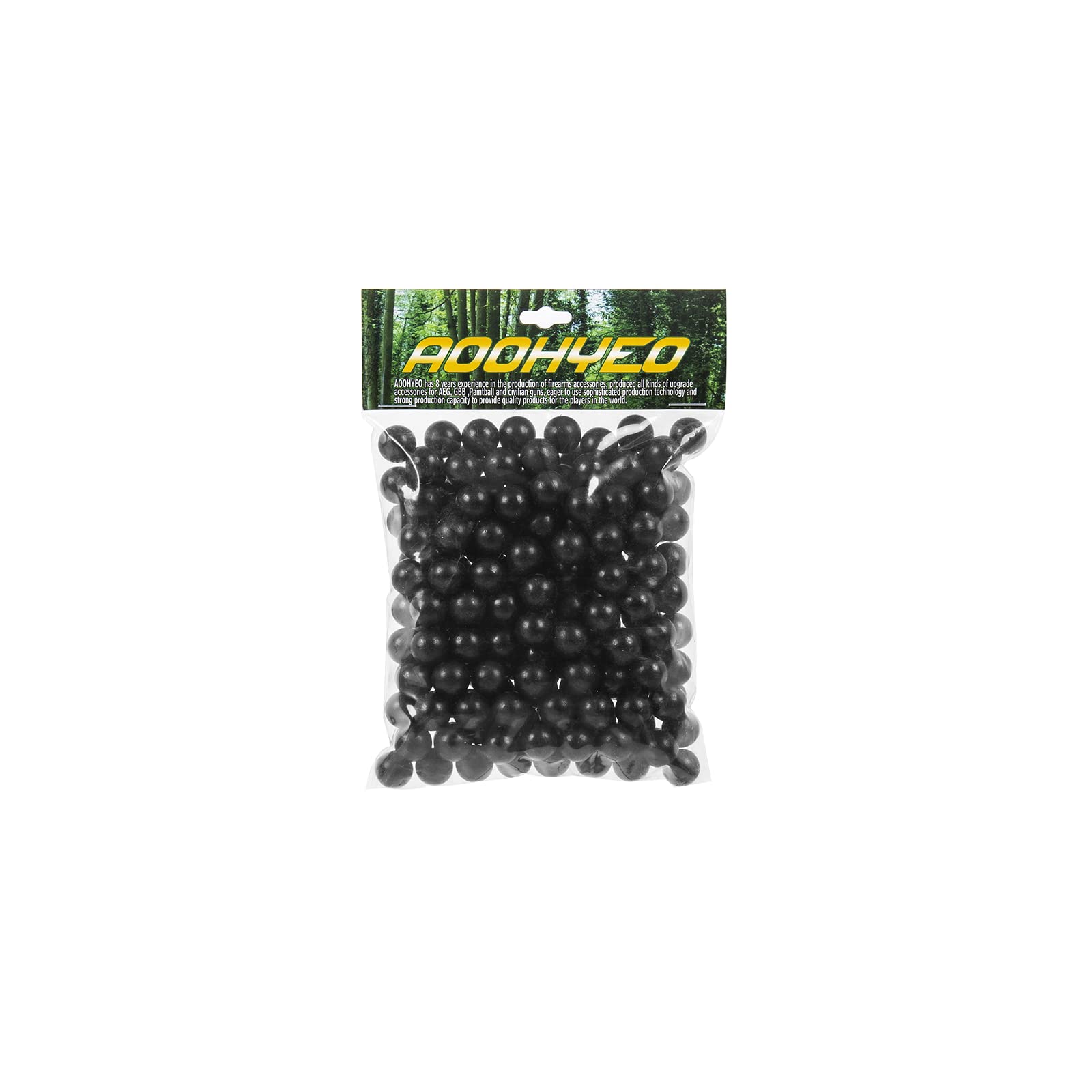 AOOHYEO Reusable Rubber Paintballs .50 Cal - 100/200/300 Pack for Indoor Shooting Training, Outdoor Self Defense & Animal Deterrent | Eco-Friendly Solid Soft Paint Balls for Target Practice, Survival Training & Pest Control