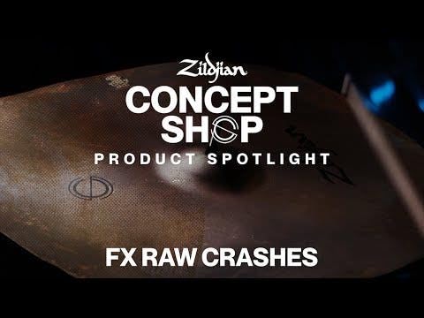 Zildjian FX Raw Crash Cymbal with Small Bell - Premium Percussion Instrument for Drummers & Live Performances | Perfect for Rock, Jazz & Studio Recording