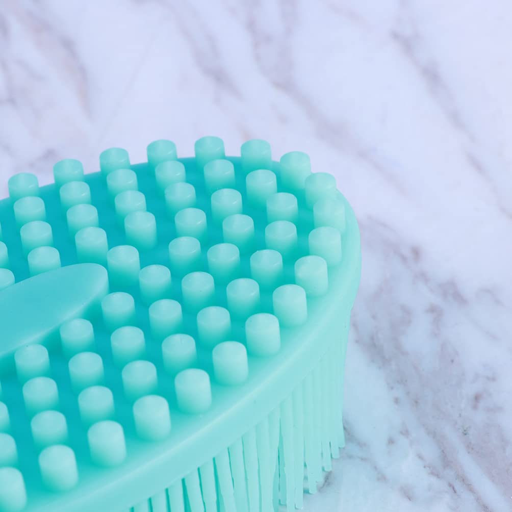 Excluzo Mini Silicone Body Brush - Exfoliating Pad for Skin Care & Massage | Home Spa & Travel Use