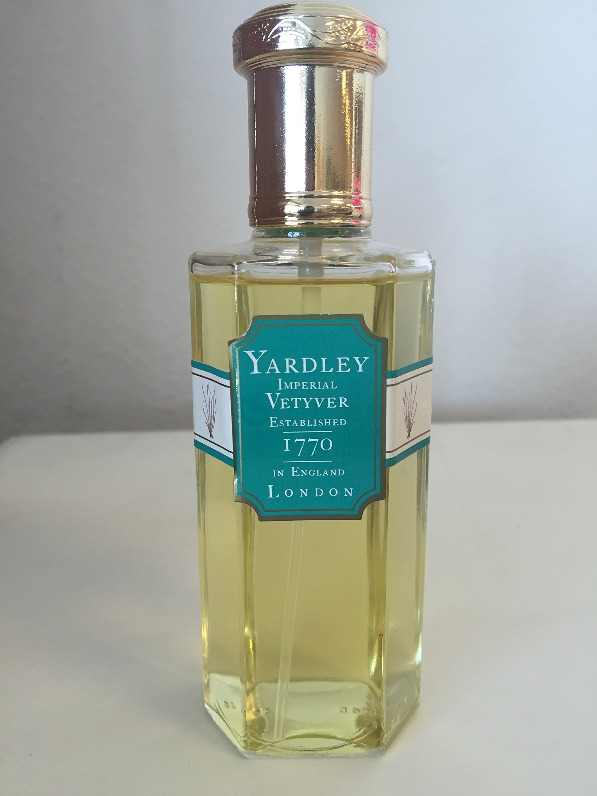 Yardley Imperial Vetyver Cologne for Men - 4.1 Fl Oz (125ml) Eau de Toilette - Fresh Woody Fragrance - Perfect for Daily Wear & Special Occasions