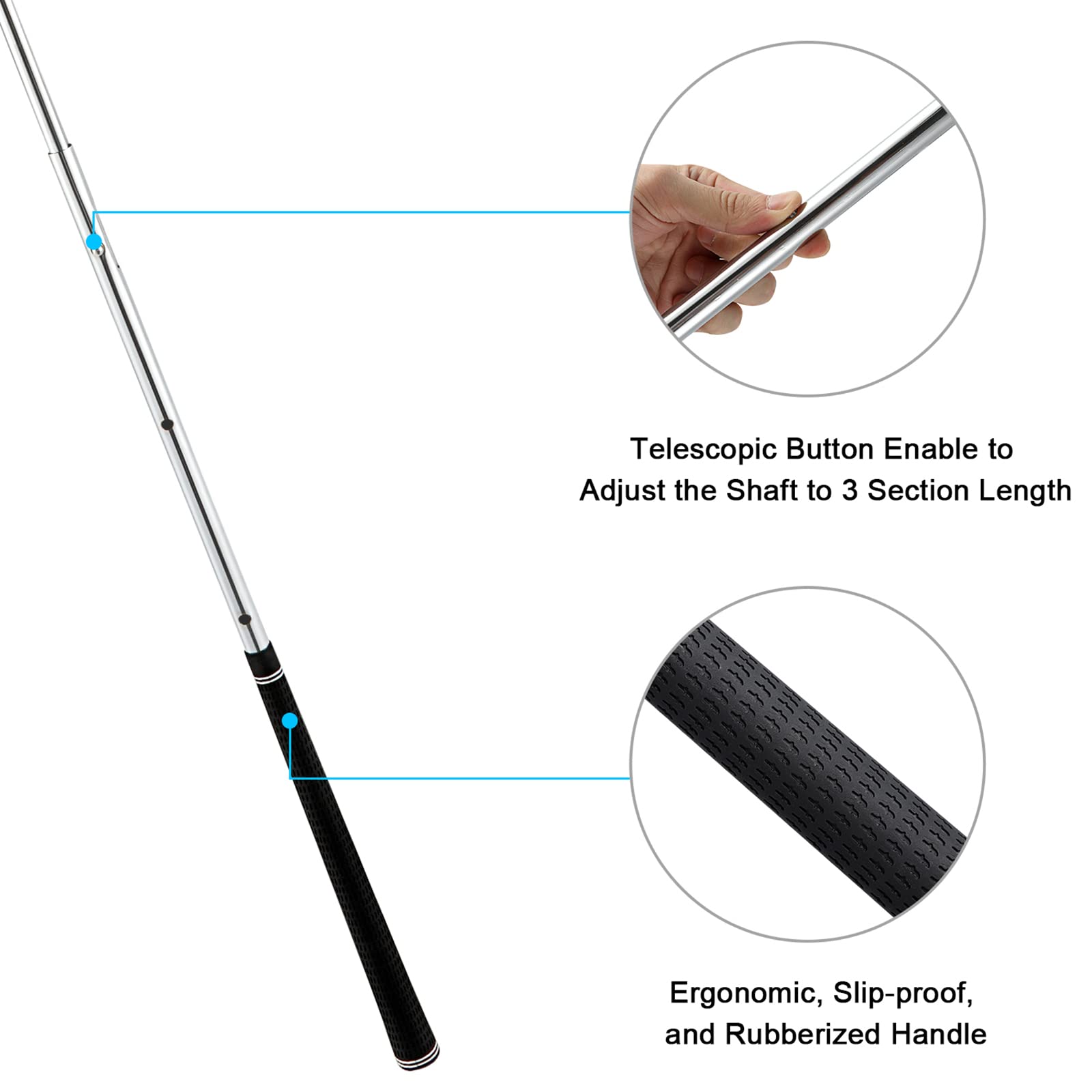 G4Free Golf Umbrella with Flex Technology - Waterproof Windproof Golf Club Protection Umbrella for Rain & Sun - Perfect for Golfers, Outdoor Sports & Travel