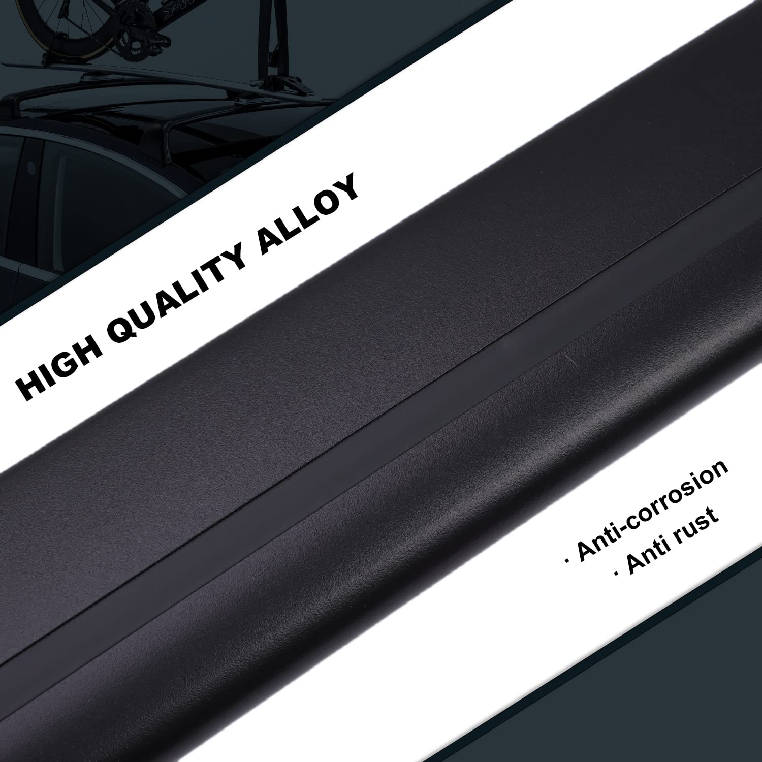 Lockable Cross Bar for Tesla Model Y Roof Rack - Cargo Carrier for Kayak, Bike & Canoe