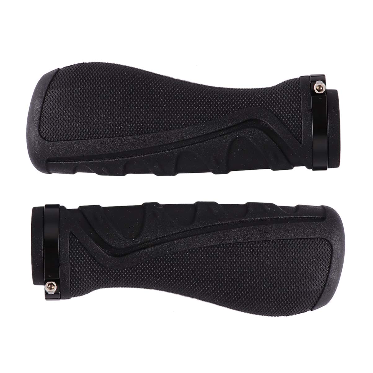 BESPORTBLE Orange Anti-Slip Rubber Bike Handlebar Grips - Non-Slip Ergonomic Design for Mountain, Road Bikes, Scooters & Tricycles - Perfect for Commuting, Off-Road Cycling and Urban Riding