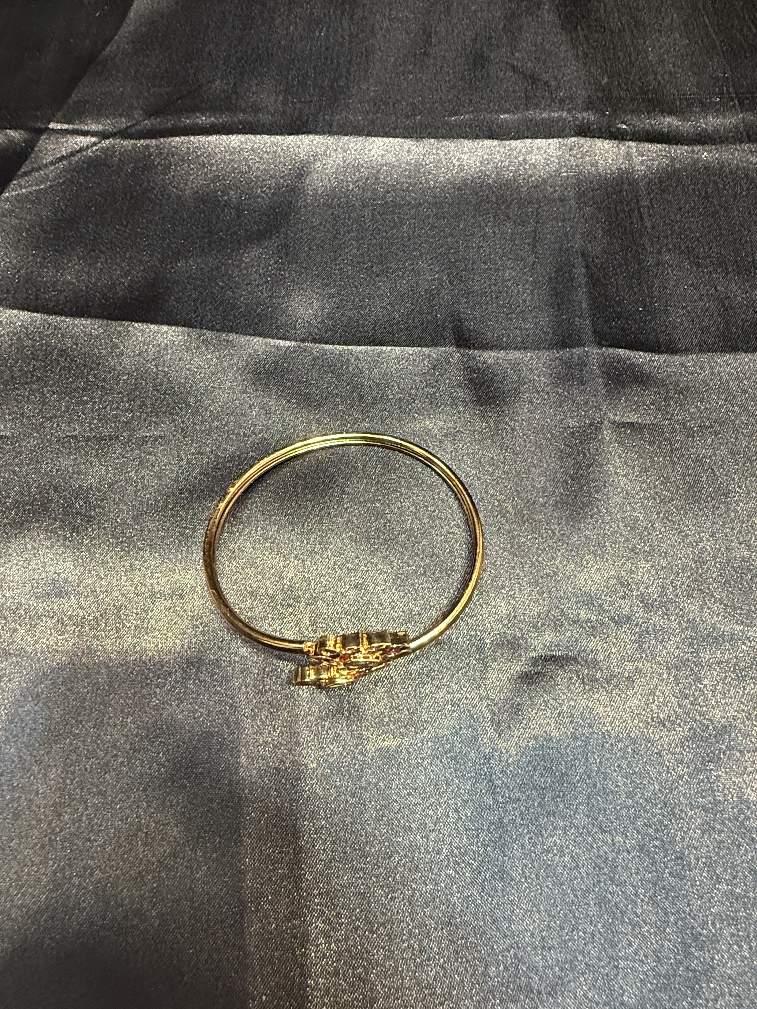 Elegant Gold Plated Pink Stone Bracelet with Floral Design - Perfect for Women's Fashion, Gift Giving & Special Occasions
