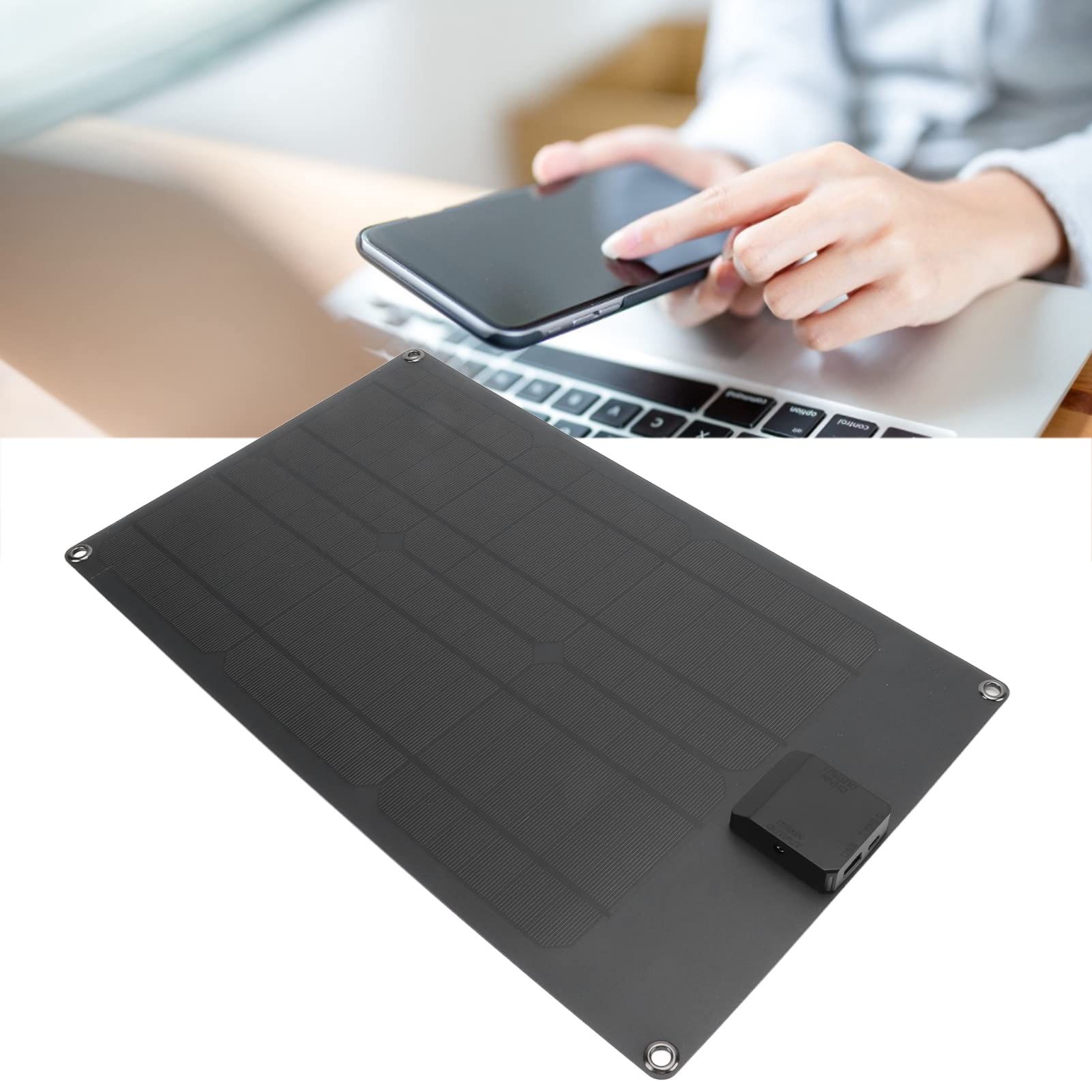 20W Solar Panel Charger - Universal, Waterproof, High-Efficiency Solar Power for Outdoor Camping, Hiking, RV & Emergency Use