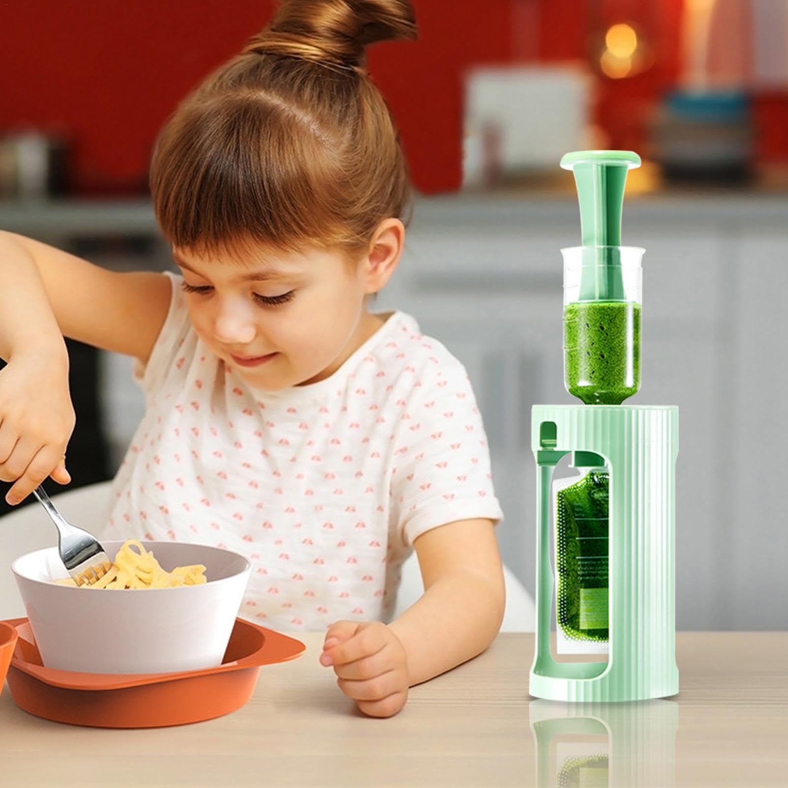 Refillable Food Pouch Holder - Portable Puree Squeezer for Kids | Easy Mealtime & Travel Snacks